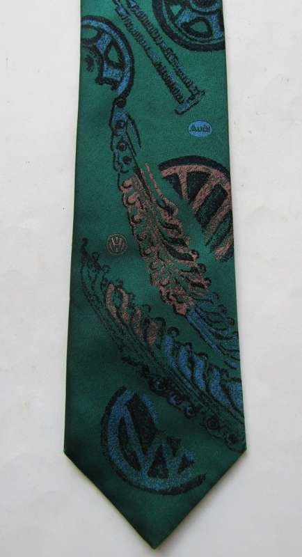 Old VW Audi Motors Neck Tie