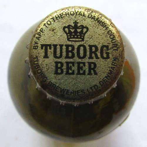 Old Denmark Tuborg 33cl Beer Bottle with Cap