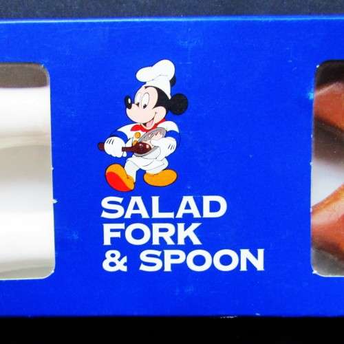 Disney Made in Japan - Gourmet Mickey Salad Fork and Spoon in Box