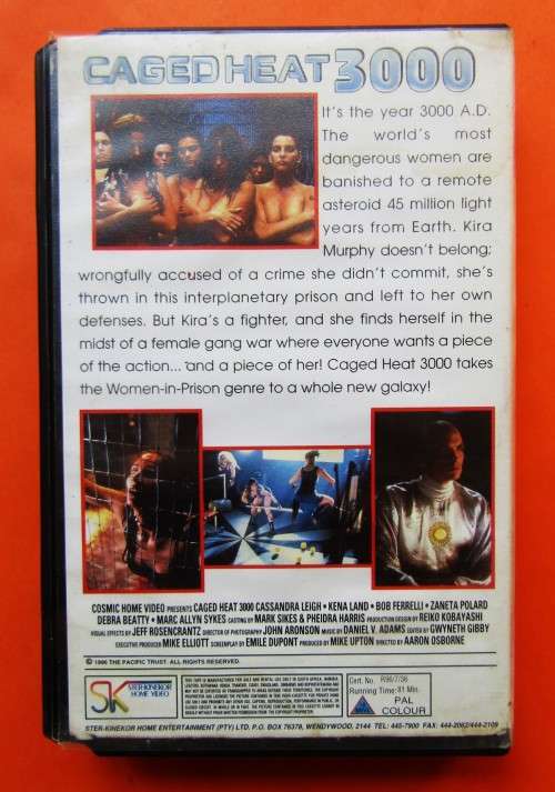 Caged Heat 3000 - Lisa Boyle - Sci-Fi Movie VHS Tape (1996)