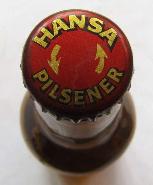 Old Hansa Pilsener 340ml Beer Bottle with Cap