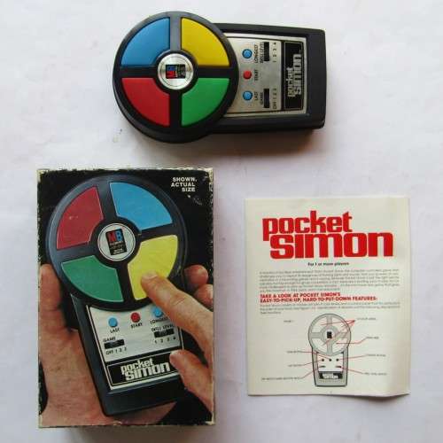 Pocket Simon Electronic Computer Game from 1980
