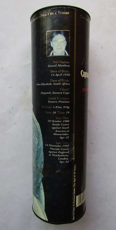 Danie Gerber Captain Morgan Collectors Rugby Tin