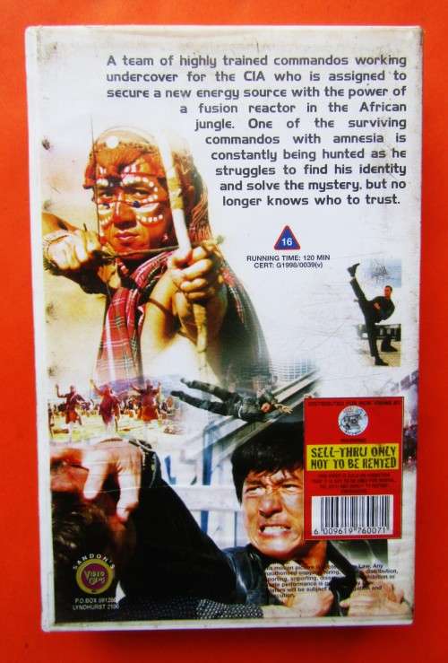 Who Am I? - Jackie Chan - Action VHS Tape (1998)