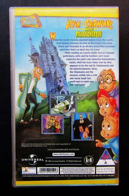 Alvin and the Chipmunks meet Frankenstein - VHS Video Tape (2001)