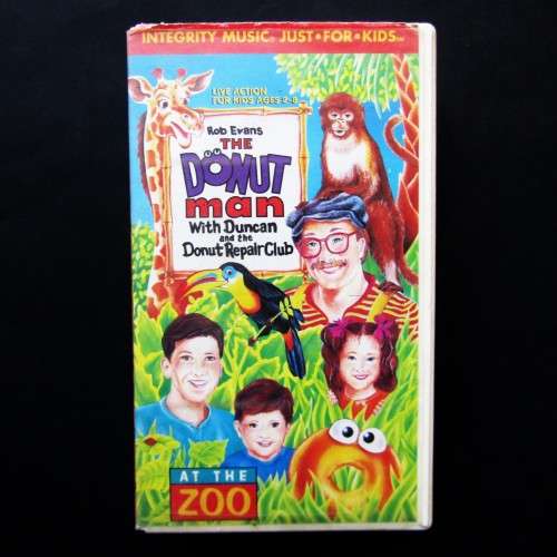 The Donut Man Repair Club at the Zoo - Children`s VHS Tape (1993)