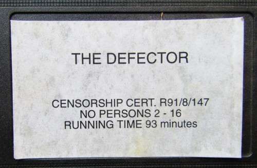 The Defector - Jet Lee - Action Movie VHS Tape (1991)