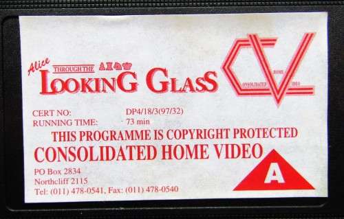 Alice Through the Looking Glass - Children`s VHS Tape (1997)