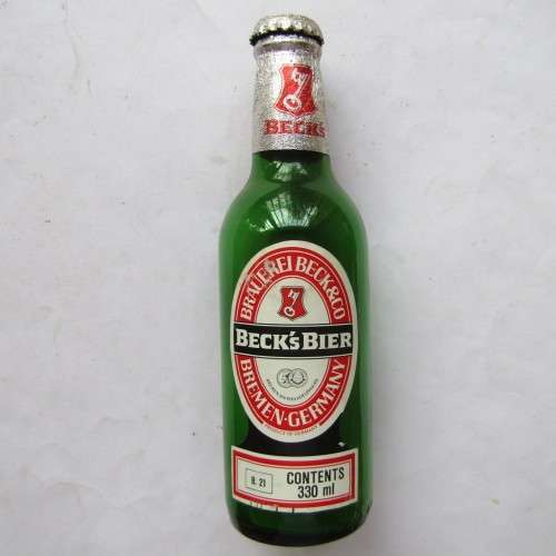 Old German Beck`s 330ml Beer Bottle with Cap