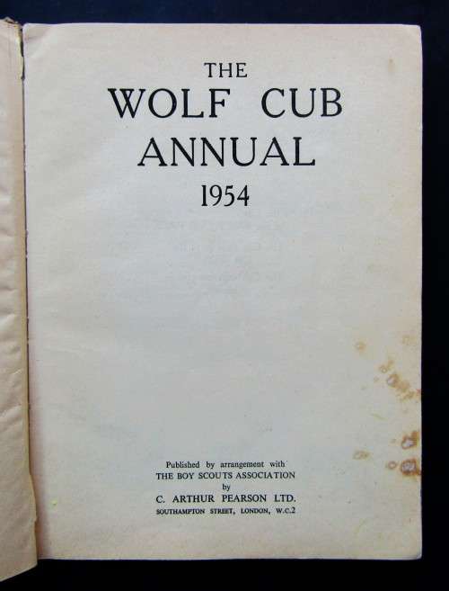 1954 Wolf Cub Annual
