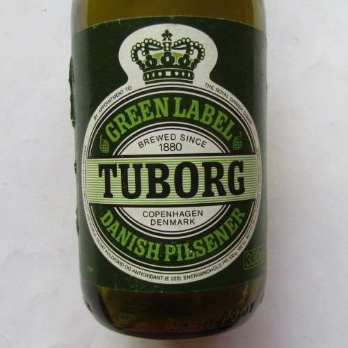 Old Denmark Tuborg 330ml Beer Bottle with Cap