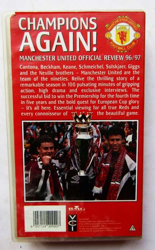 96/97 Manchester United Official Review - Football VHS Video Tape