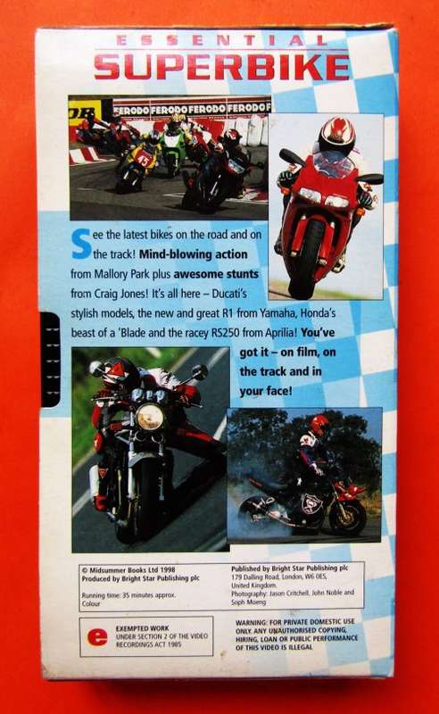 Essential Superbike VHS Video Tape (1998)