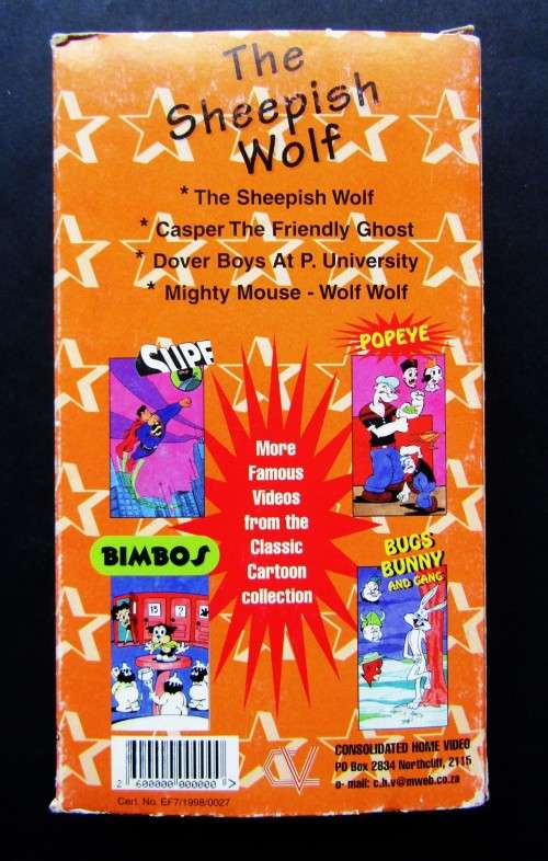 The Sheepish Wolf - Children`s Cartoon VHS Tape (1998)