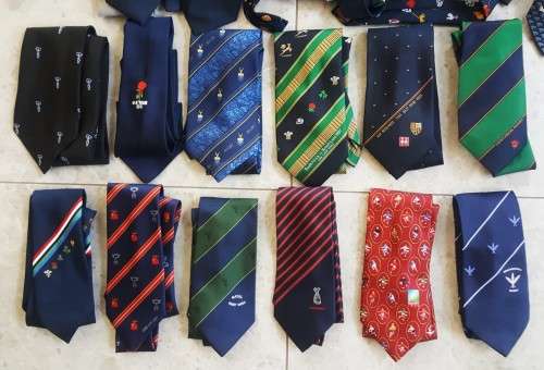Collection of 50 Old SA Rugby Neck Ties