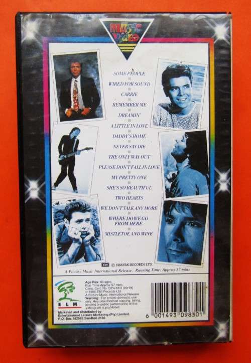 Cliff Richard: Private Collection - Music VHS Video Tape (1988)