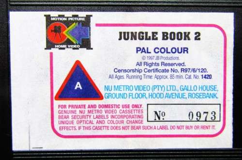 The Second Jungle Book: Mowgli & Baloo - VHS Video Tape (1997)
