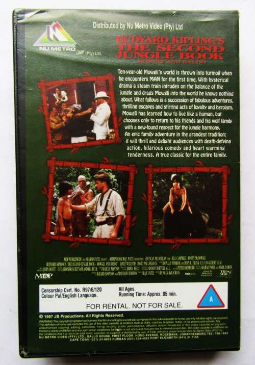 The Second Jungle Book: Mowgli & Baloo - VHS Video Tape (1997)