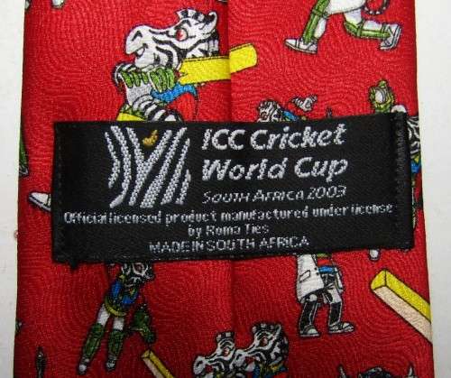 2003 ICC Cricket World Cup Mascot Neck Tie