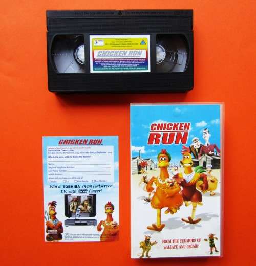 Chicken Run - Mel Gibson - Animated Movie VHS Tape (2001)