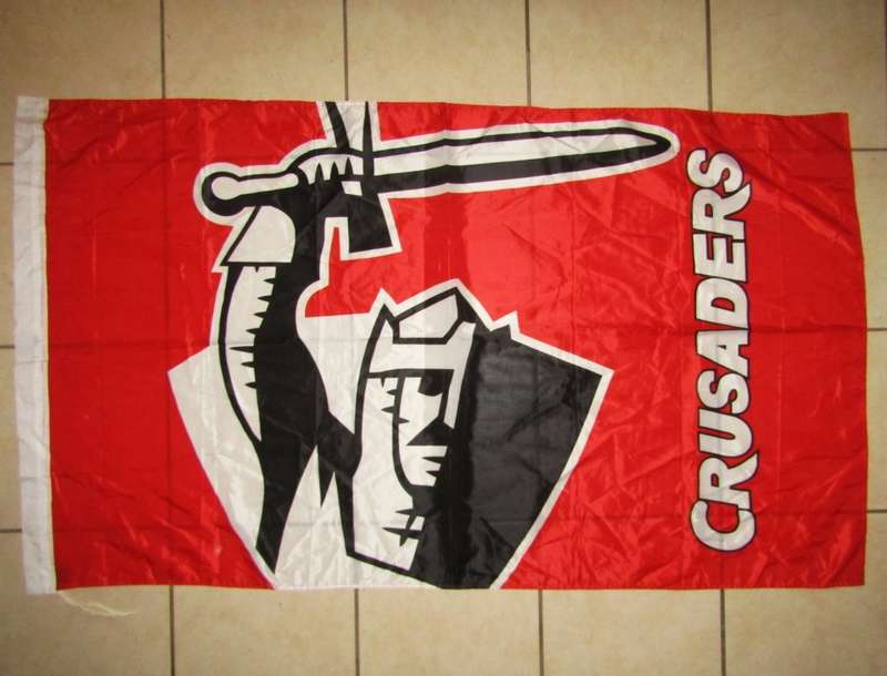 Large Crusaders Rugby Flag
