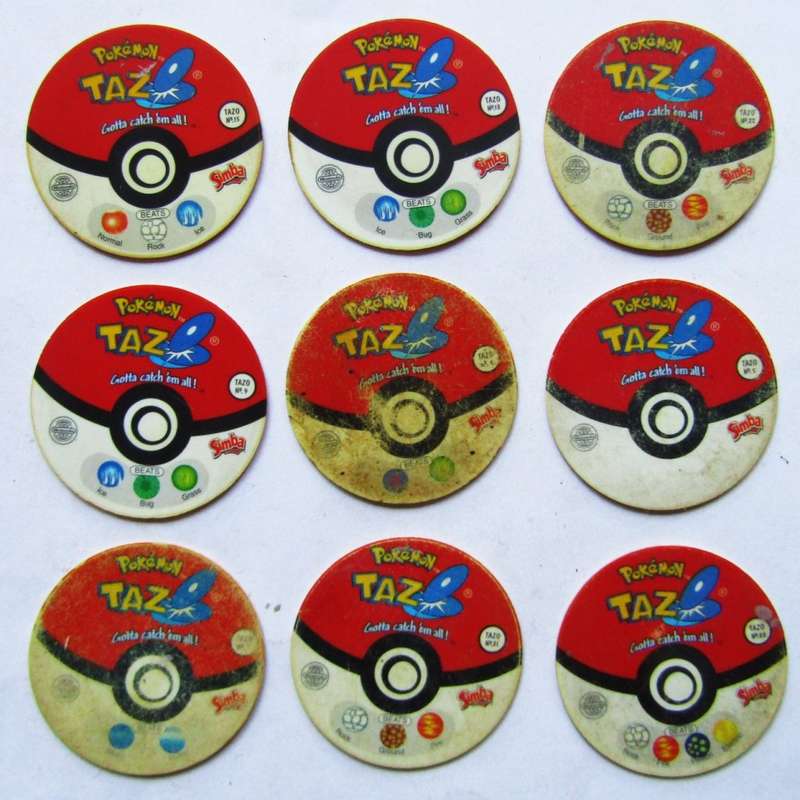 Lot of 9 Pokemon Tazo 1 Slammers by Simba
