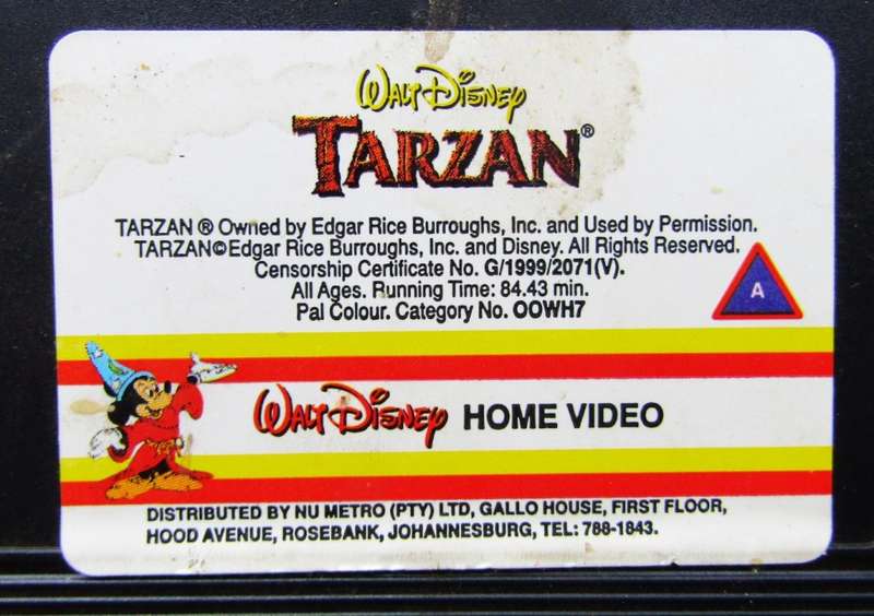 Tarzan - Walt Disney Classic - VHS Video Tape (1999)