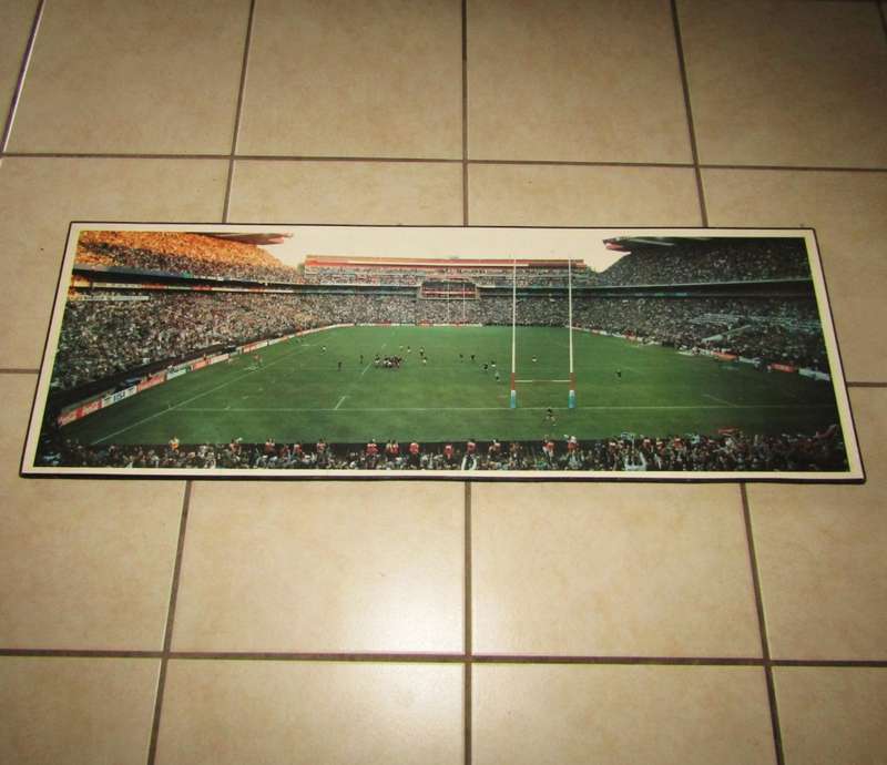 1995 Rugby World Cup Final Drop Goal Hardboard Photo Plaque