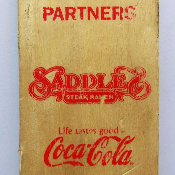 Old Saddles and Coca Cola Mini Cricket Bat