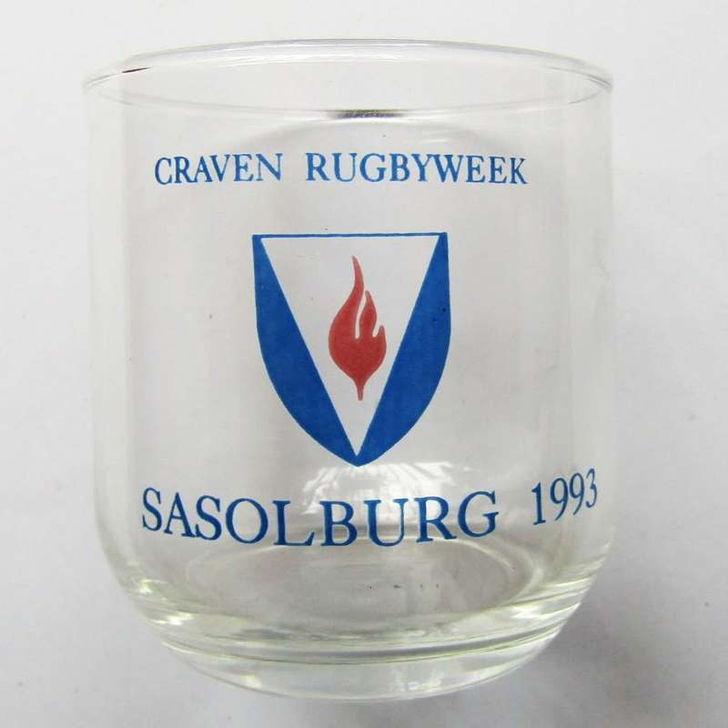 1993 Sasolburg Craven Week Rugby Glass