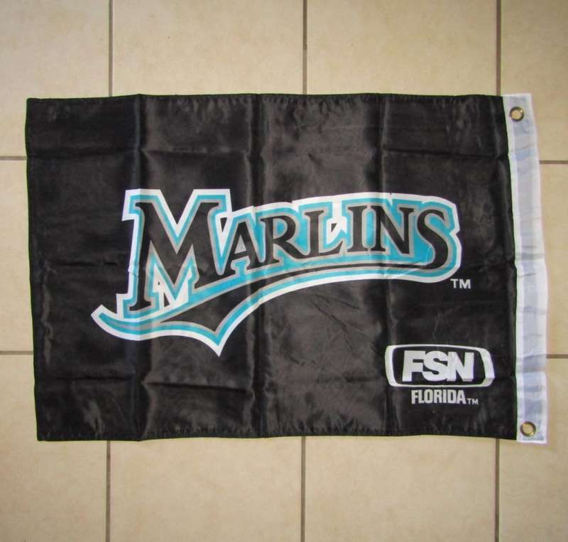 Florida Marlins Double Sided Baseball Flag