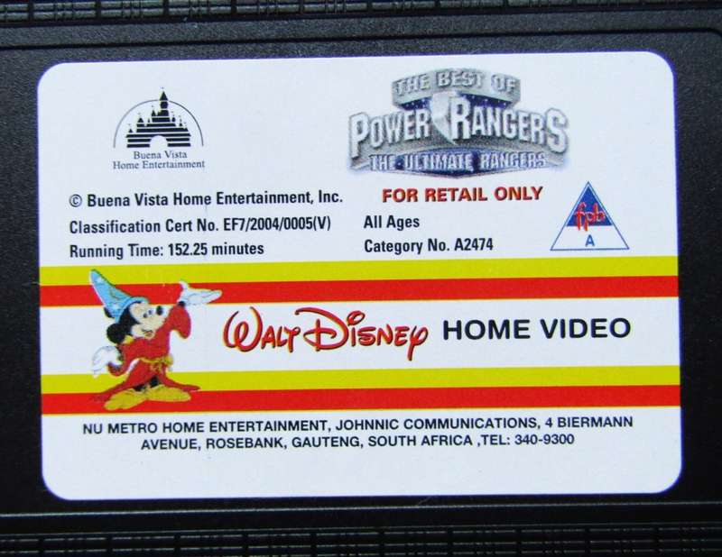 The Best of Power Rangers - Walt Disney VHS Video Tape (2004)