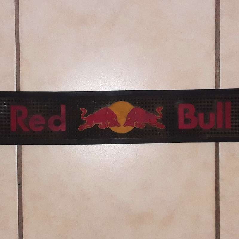Old Red Bull Rubber Bar Mat