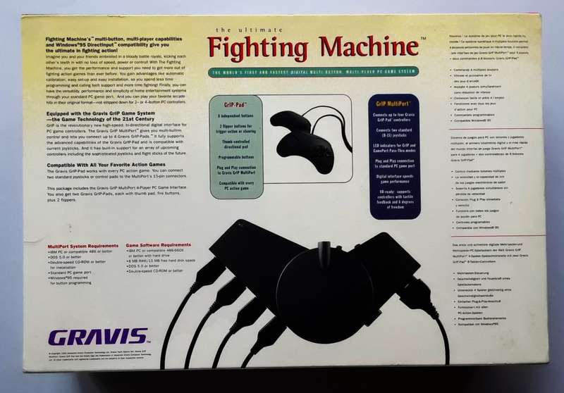 New Sealed - 90`s Gravis Fighting Machine PC Game System - Plus WrestleMania Arcade Game