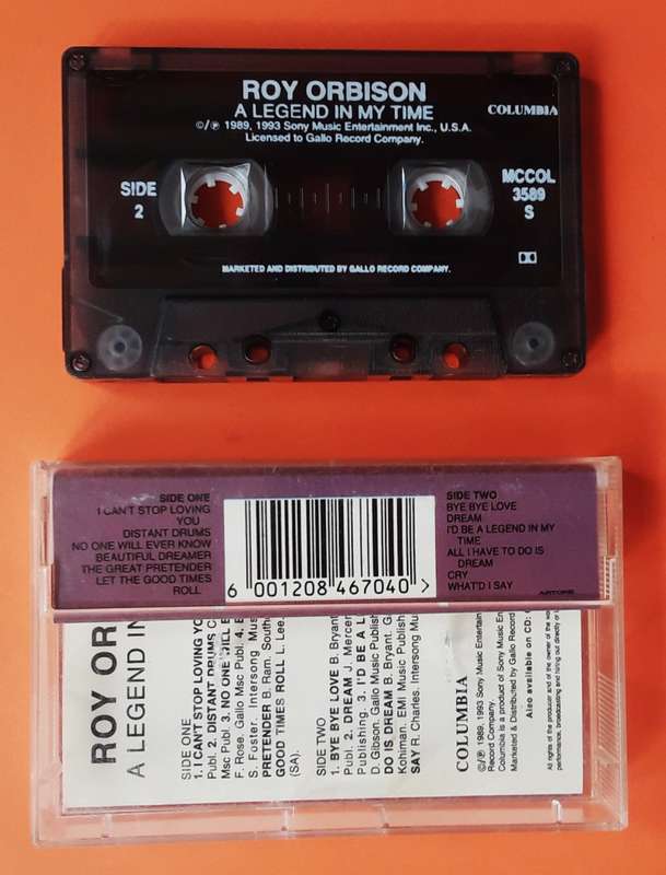Roy Orbison - A Legend in My Time - Music Cassette Tape (1993)