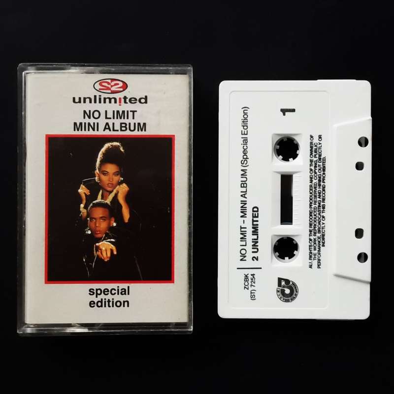 2 Unlimited: No Limit - Special Edition Mini Album - Techno Music Cassette Tape (1993)