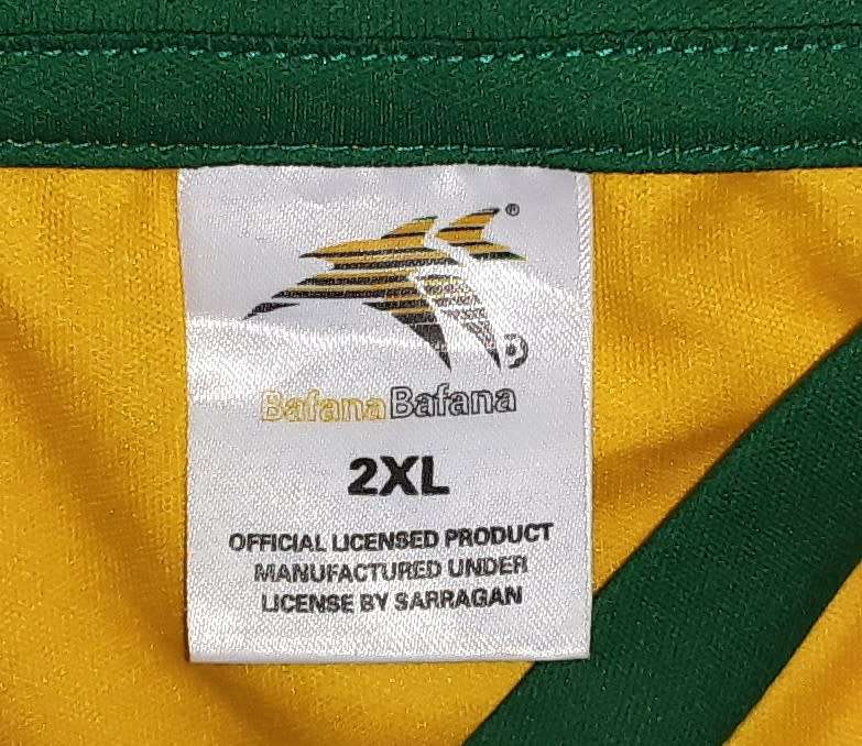 Bafana Bafana Yellow Soccer Jersey - Size 2XL