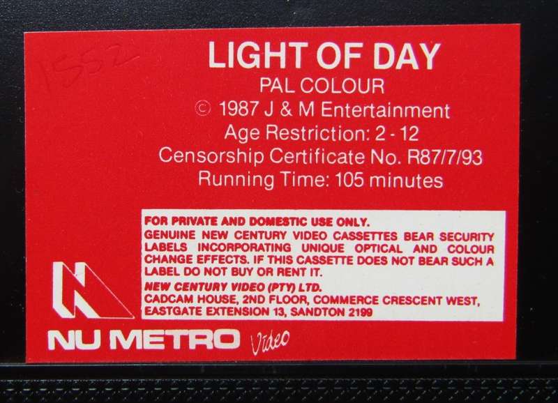 Light of Day - Michael J. Fox - Movie VHS Tape (1987)