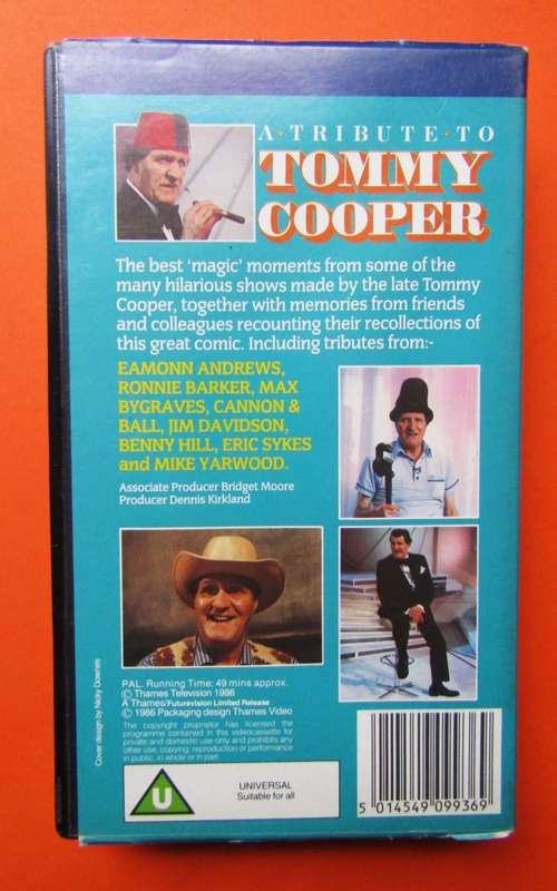 A Tribute to Tommy Cooper - Comedy VHS Video Tape (1986)