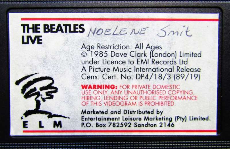 The Beatles Live - VHS Video Tape (1989)