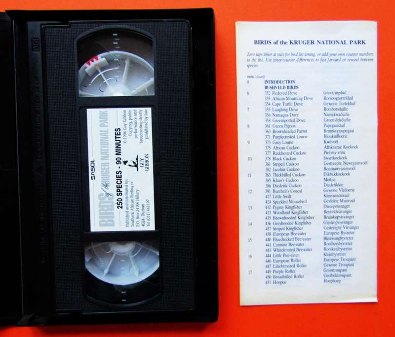 Birds of the Kruger National Park - VHS Video Tape from 1994