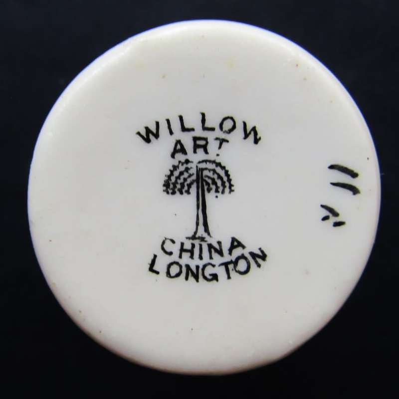 Early 1900`s Longton Willow Art - Small Bridlington Water Pitcher - Crested China