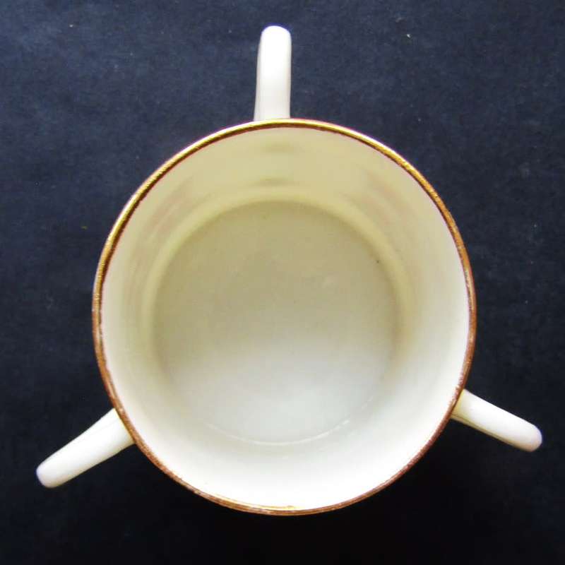 Early 1900`s WH Goss - City of Lichfield Three Handled Cup - Crested China