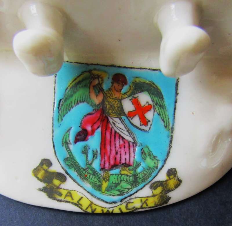 Early 1900`s Arcadian Alnwick Figure Crested China