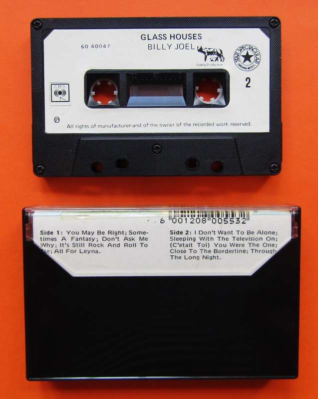 Billy Joel - Glass Houses - Music Cassette Tape (1983)
