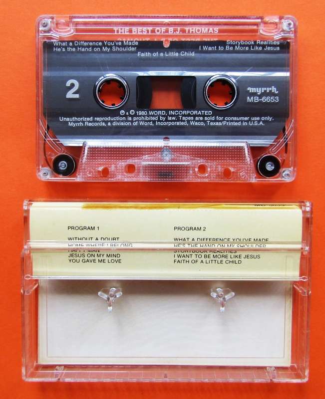The Best of B. J. Thomas - Music Cassette Tape (1980)