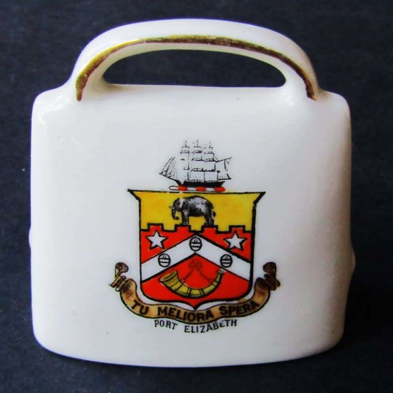Old W.H. Goss England - Port Elizabeth - Miniature Bell Crested China