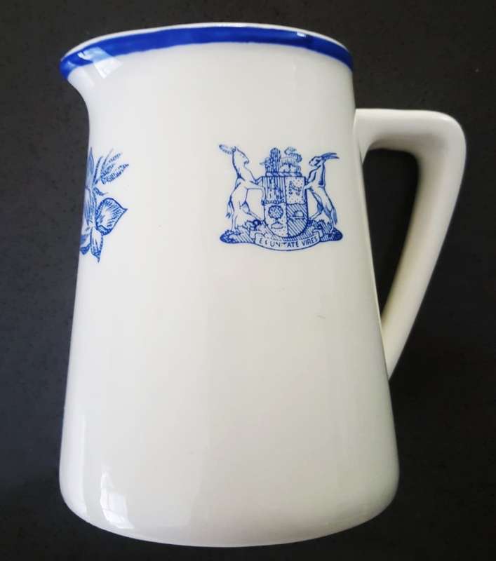 Old SAR Blue Train Railways Milk Jug