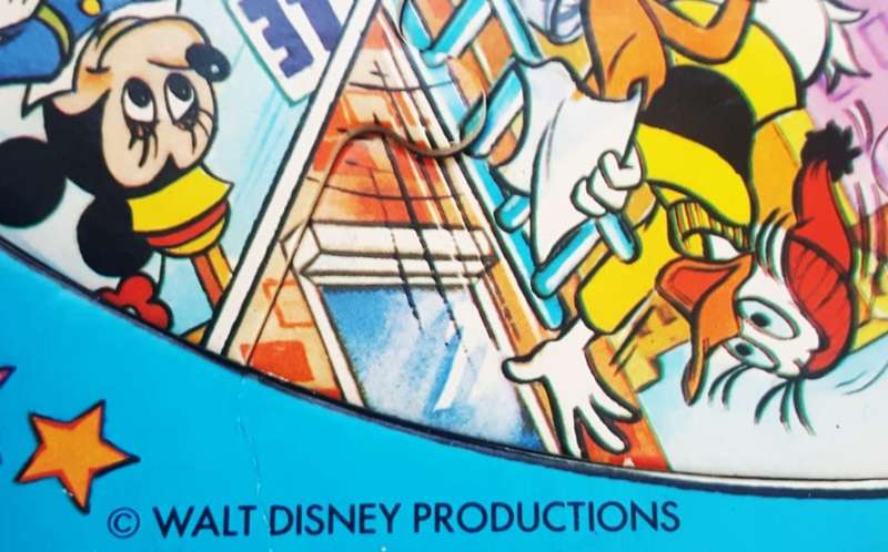 Old Walt Disney Cardboard Puzzle Clock