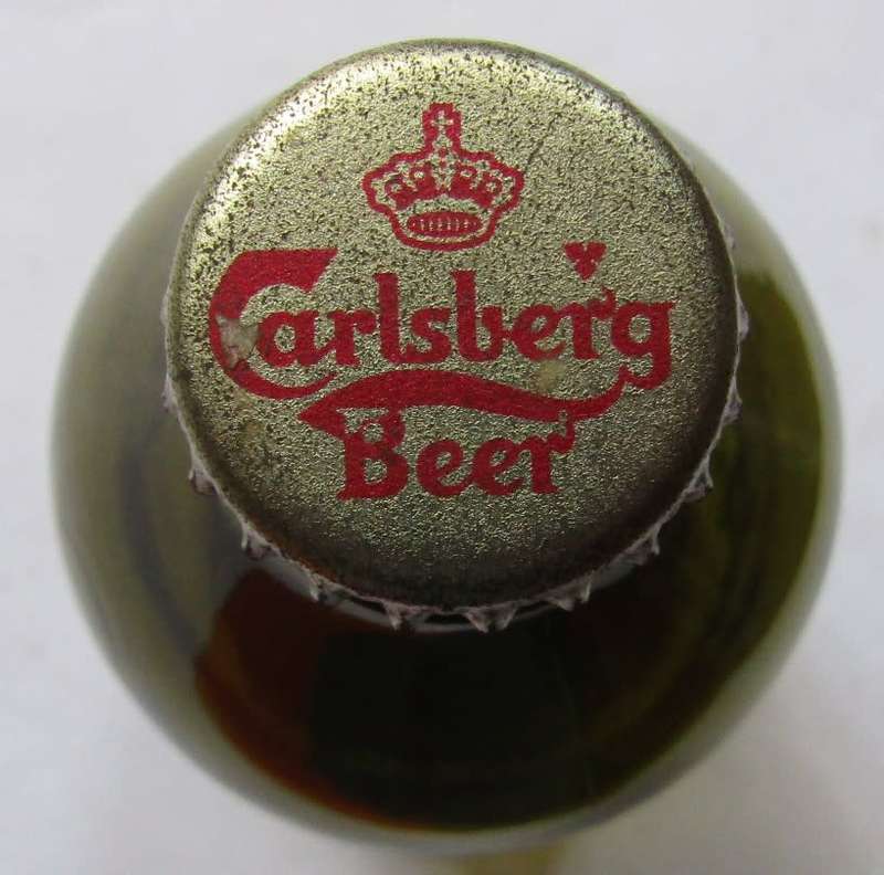 Old Denmark Carlsberg 33cl Beer Bottle with Cap